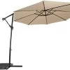 Lesli Living Zweefparasol Gemini Ecru 3mtr -Wildernis  Camping Winkel 32289 lesli living zweefparasol gemini ecru 3mtr