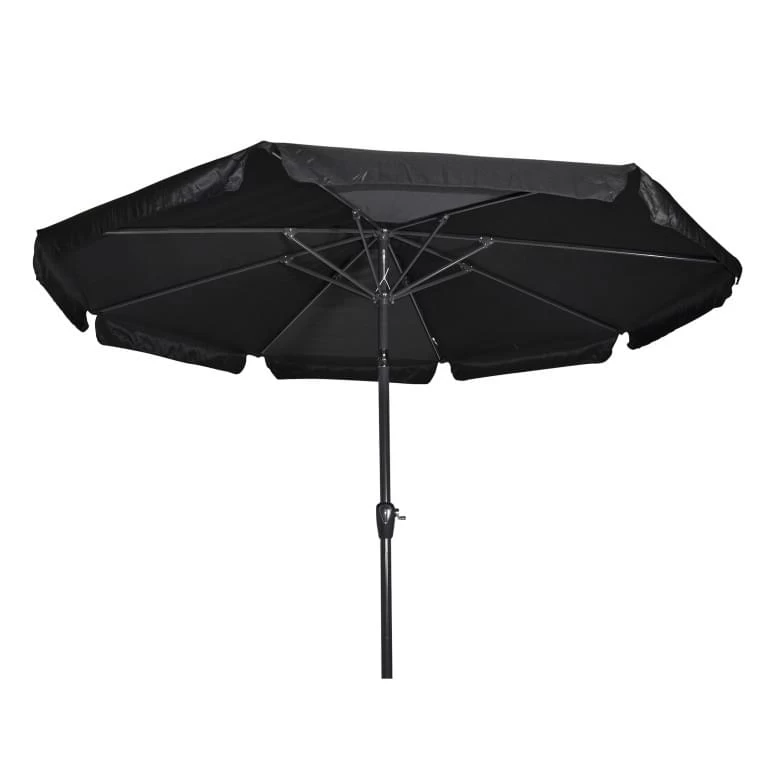 Lesli Living Parasol Libra Zwart ø3mtr 3 Lesli Living Parasol Libra Zwart ø3mtr