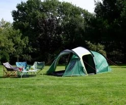 Coleman Chimney Rock 3 Plus / 3 Persoons Tunneltent - Groen -Wildernis  Camping Winkel 41106 coleman chimney rock 3 plus 3 persoons tent