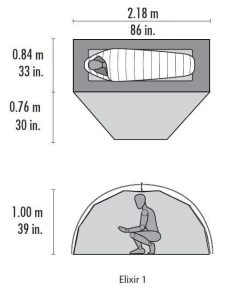 MSR Elixir 1 / 1 Persoons Tent Groen -Wildernis  Camping Winkel 41147 msr elixir 1 1 persoons tent