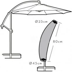 ML Hoes Voor Zweefparasol 8 ML Hoes Voor Zweefparasol -Wildernis Camping Winkel 50902 ml hoes voor zweefparasol
