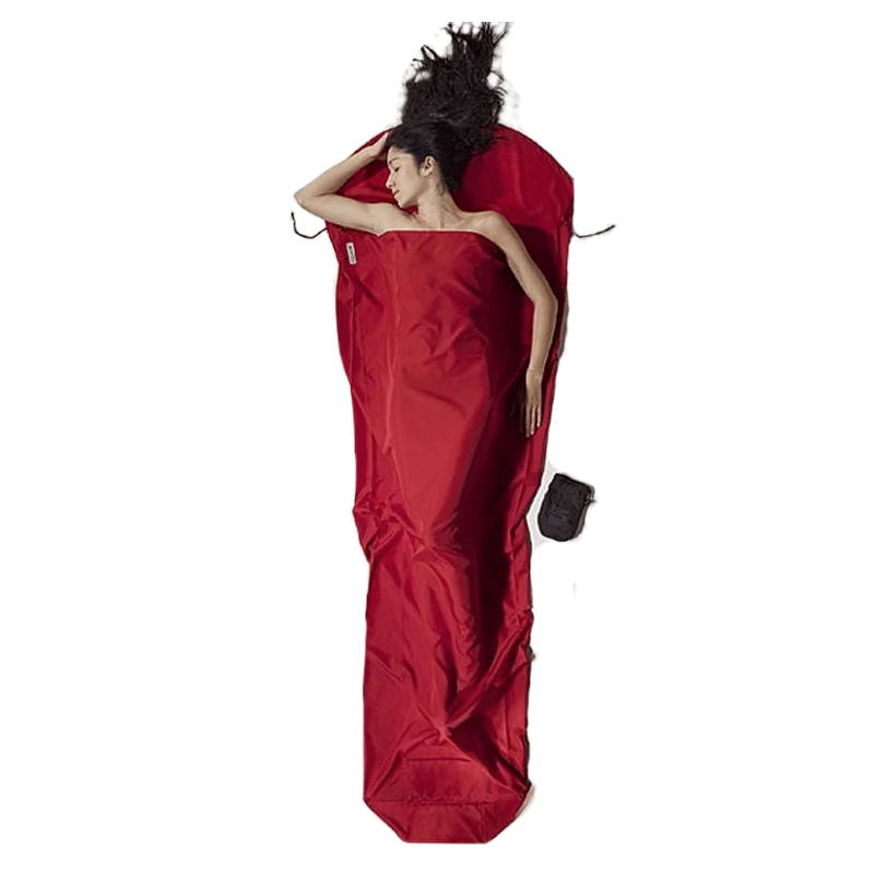 Cocoon Mummy Liner Microfiber Lakenzak Rood 3 Cocoon Mummy Liner Microfiber Lakenzak Rood