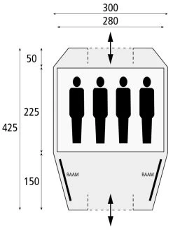 Safarica Kenia 300 - 4 Persoons Tent Grijs 13 Safarica Kenia 300 - 4 Persoons Tent Grijs -Wildernis Camping Winkel 74792 safarica kenia 300 4 persoons tent