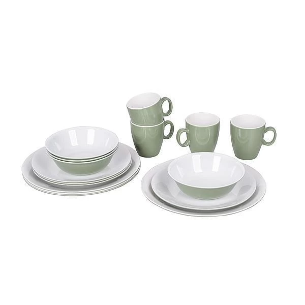 Bo-Camp Serviesset Melamine 16-delig Groen 3 Bo-Camp Serviesset Melamine 16-delig Groen