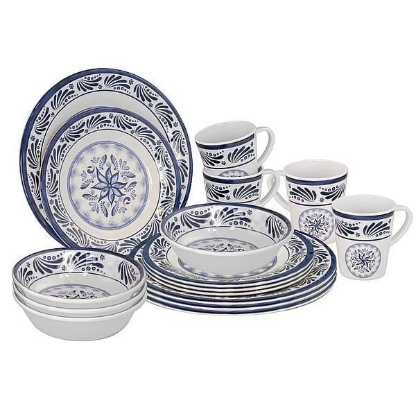 Bo-Camp Melamine Servies Old Dutch 16-delig 3 Bo-Camp Melamine Servies Old Dutch 16-delig