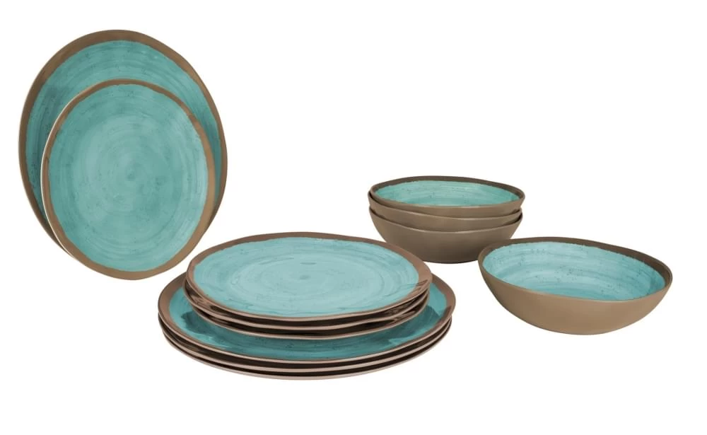 Bo-Camp Halo 12-delig Serviesset Blauw 3 Bo-Camp Halo 12-delig Serviesset Blauw