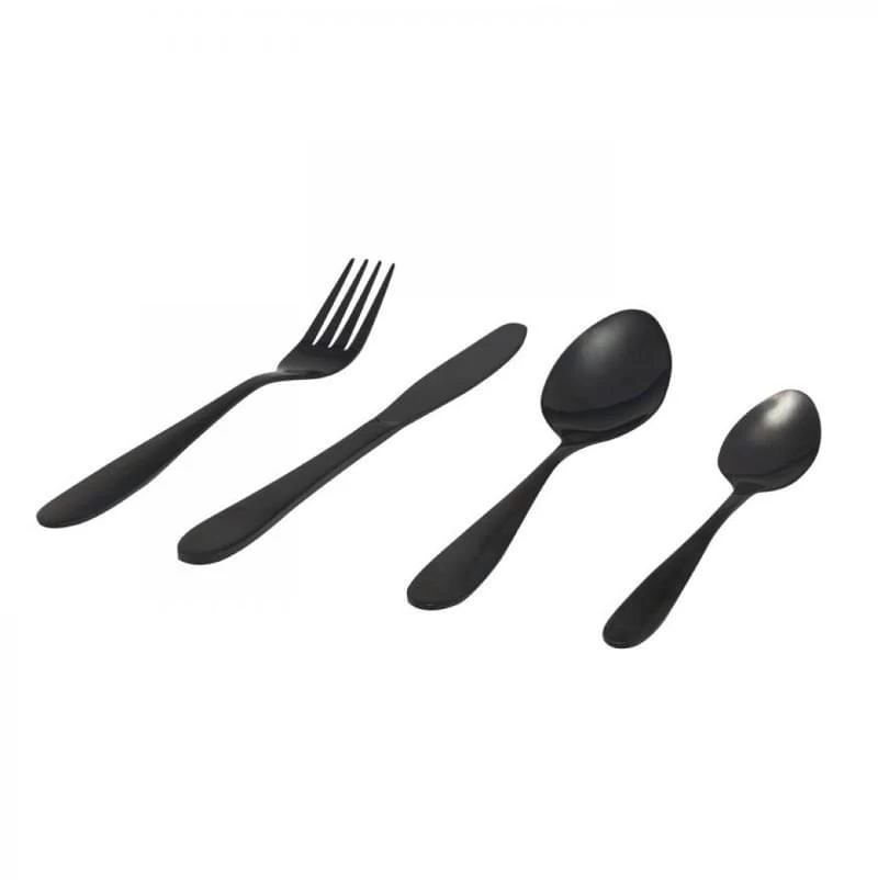 ML Bestekset 16 Delig Zwart 4 ML Bestekset 16 Delig Zwart - Afbeelding 2