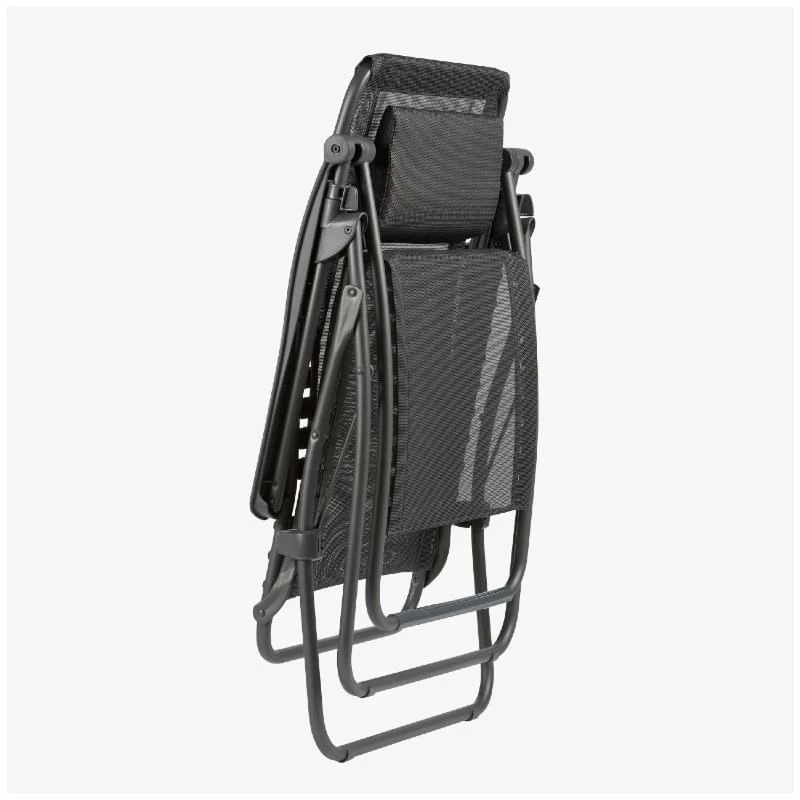 Lafuma RSXA Clip Batyline Relaxstoel Zwart 4 Lafuma RSXA Clip Batyline Relaxstoel Zwart - Afbeelding 2