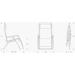 Lafuma RSX Clip Polykatoen Relaxstoel Grijs -Wildernis  Camping Winkel 81190 lafuma rsx clip polykatoen relaxstoel