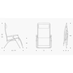 Lafuma RSX Clip Air Comfort XL Relaxstoel Zwart -Wildernis  Camping Winkel 81293 lafuma rsx clip air comfort xl relaxstoel