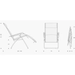 Lafuma Evolution Air Comfort Relaxstoel Donkergrijs -Wildernis  Camping Winkel 81306 lafuma evolution air comfort relaxstoel