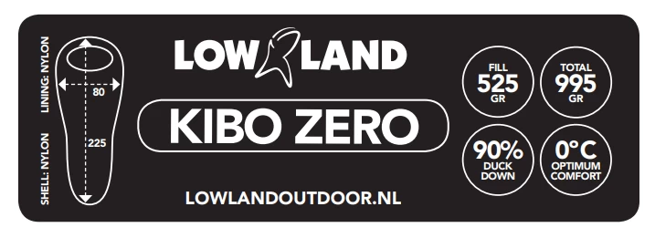 Lowland KIBO Zero Mummy Slaapzak Dons Blauw 8 Lowland KIBO Zero Mummy Slaapzak Dons Blauw - Afbeelding 6