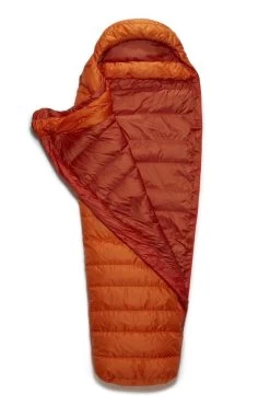 RAB Ascent 300 Long Mummy Slaapzak Dons Oranje 9 RAB Ascent 300 Long Mummy Slaapzak Dons Oranje -Wildernis Camping Winkel 83857 rab ascent 300 long mummy slaapzak dons