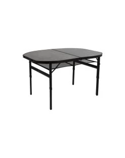 Bo-Camp Northgate Ovaal 120 X 80 Cm Campingtafel Grijs