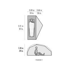MSR FreeLite 1 / 1 Persoons Tent Groen -Wildernis  Camping Winkel 84966 msr freelite 1 1 persoons tent