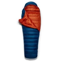 RAB Ascent 700 Long Mummy Slaapzak Dons Donkerblauw -Wildernis  Camping Winkel 91378 rab ascent 700 long mummy slaapzak dons