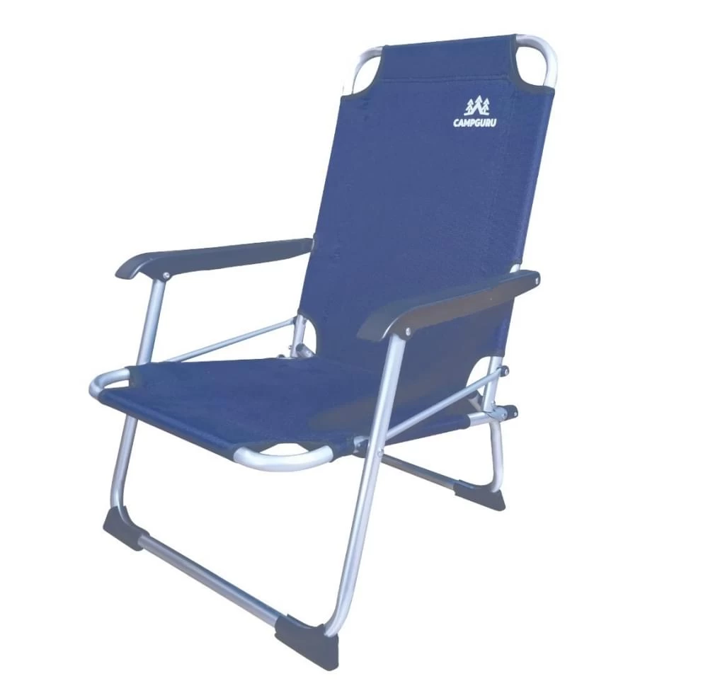 Campguru Chair Low Strandstoel Blauw 3 Campguru Chair Low Strandstoel Blauw
