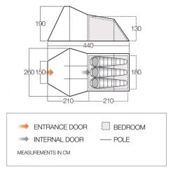Vango Galaxy 300 / 3 Persoons Tent Groen -Wildernis  Camping Winkel 98718 vango galaxy 300 3 persoons tent